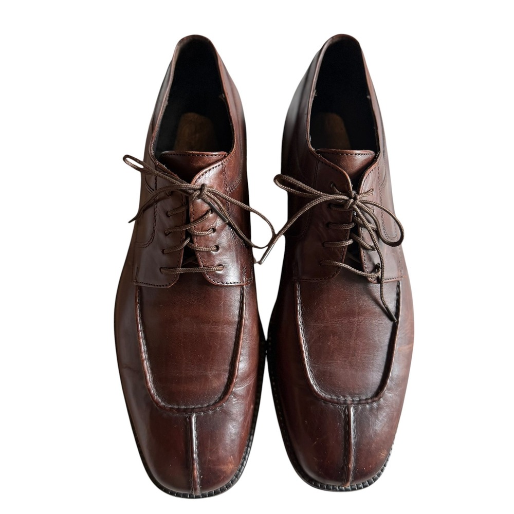 Cole Haan City Mens Brown Leather Split Toe Oxford Dress Shoes 10 M